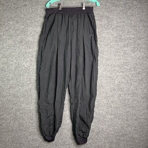Vintage 80's Nike Elite Track Pants Womens Size Medium Black‎ Pleated